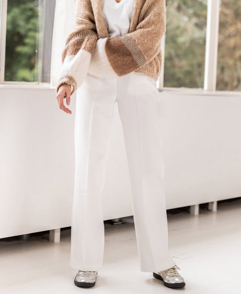 Wideleg trousers LE CENTRE Ivory