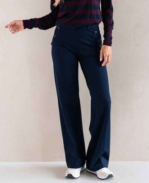 Trousers LA VUE Darkblue with black buttons