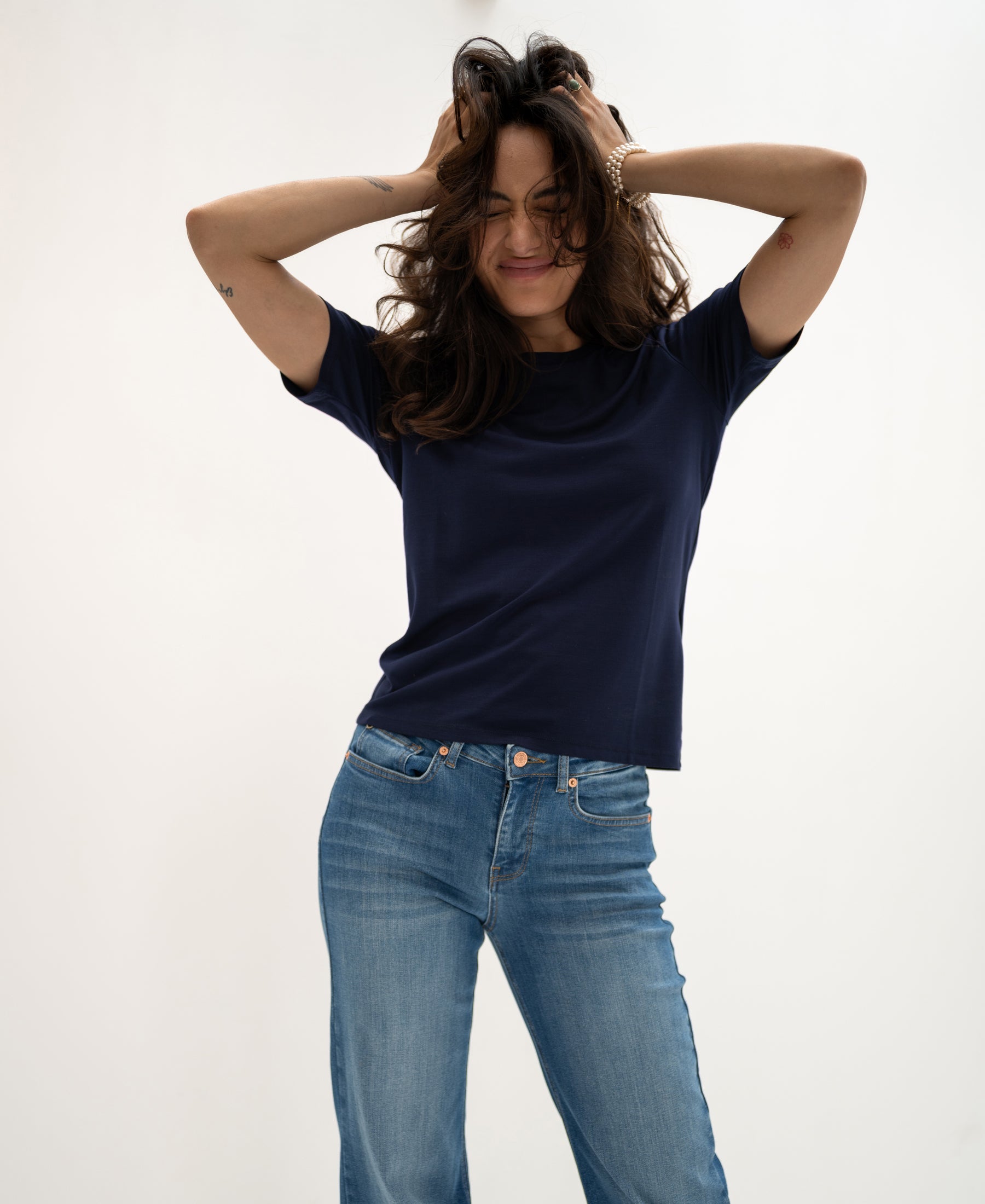 T-shirt LE FAVORY Dunkelblau