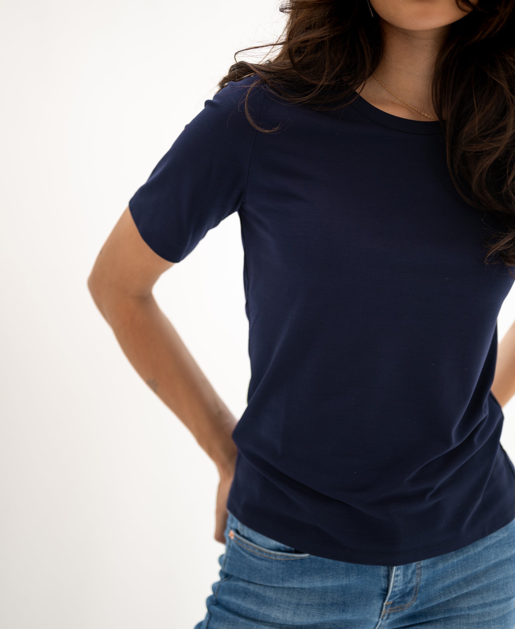 T-shirt LE FAVORY Dunkelblau
