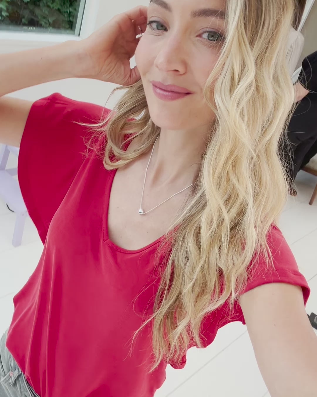 Twoway top LA FIORA Rood