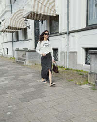 Jeansrock aus Tencel LA JOSEPH Holzkohle