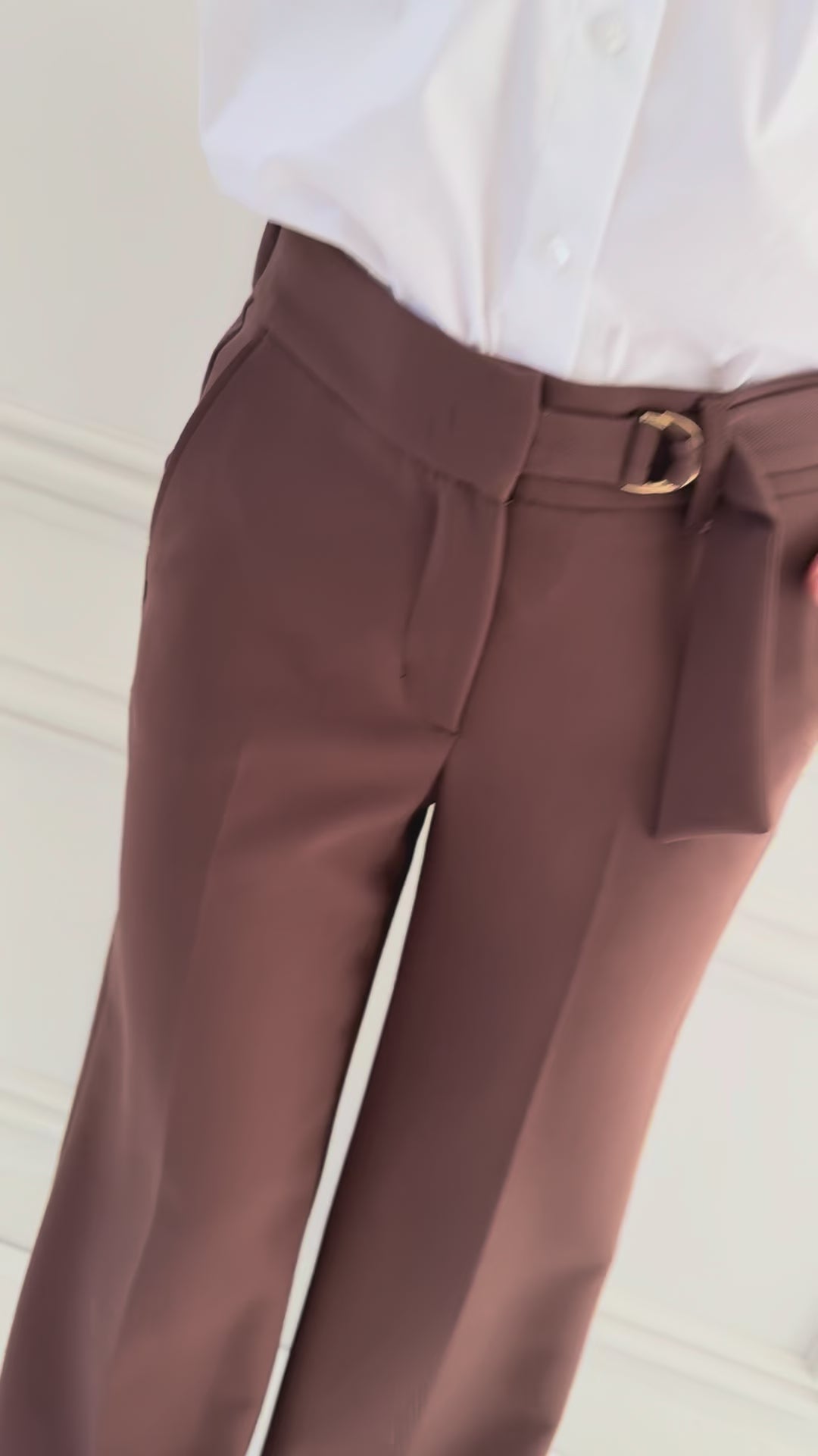 LA WENDE trousers Cocoa