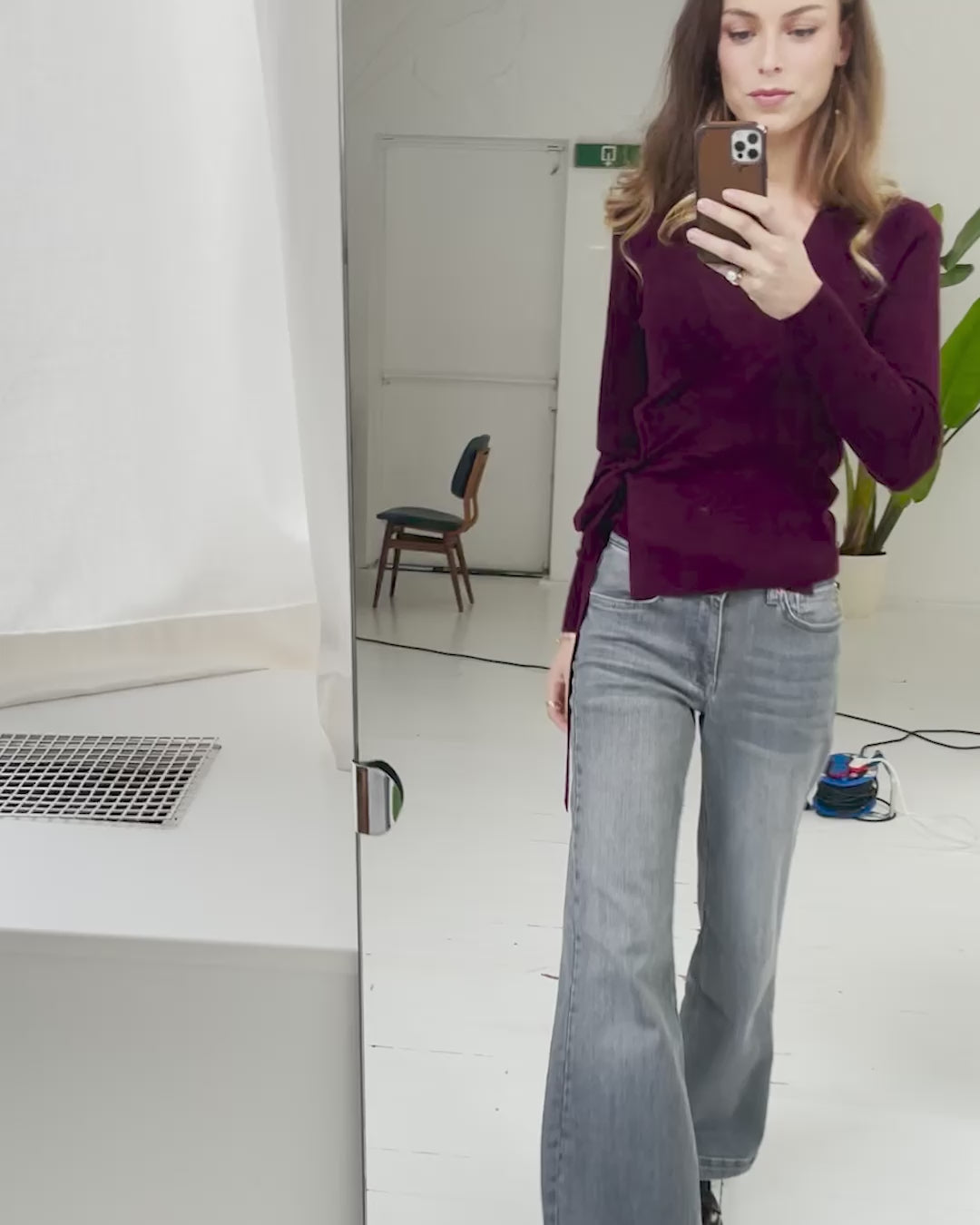 Wikkelvestje LA KELLY Bordeaux