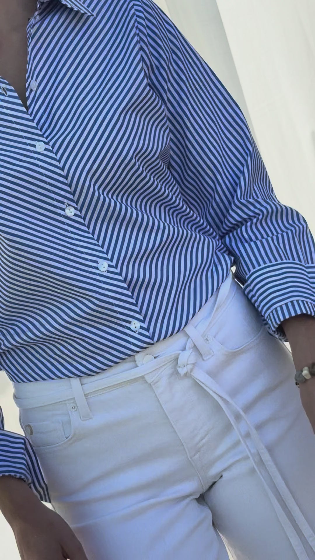 Cropped Jeans LE DEAN Weiß