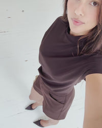 Reise-Rollkragenpullover LA ROMY Dunkelbraun