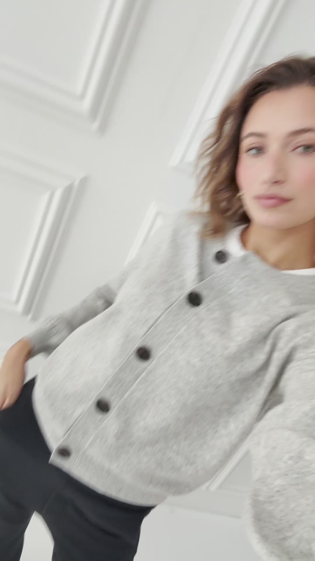 Cardigan LA LEA Light gray