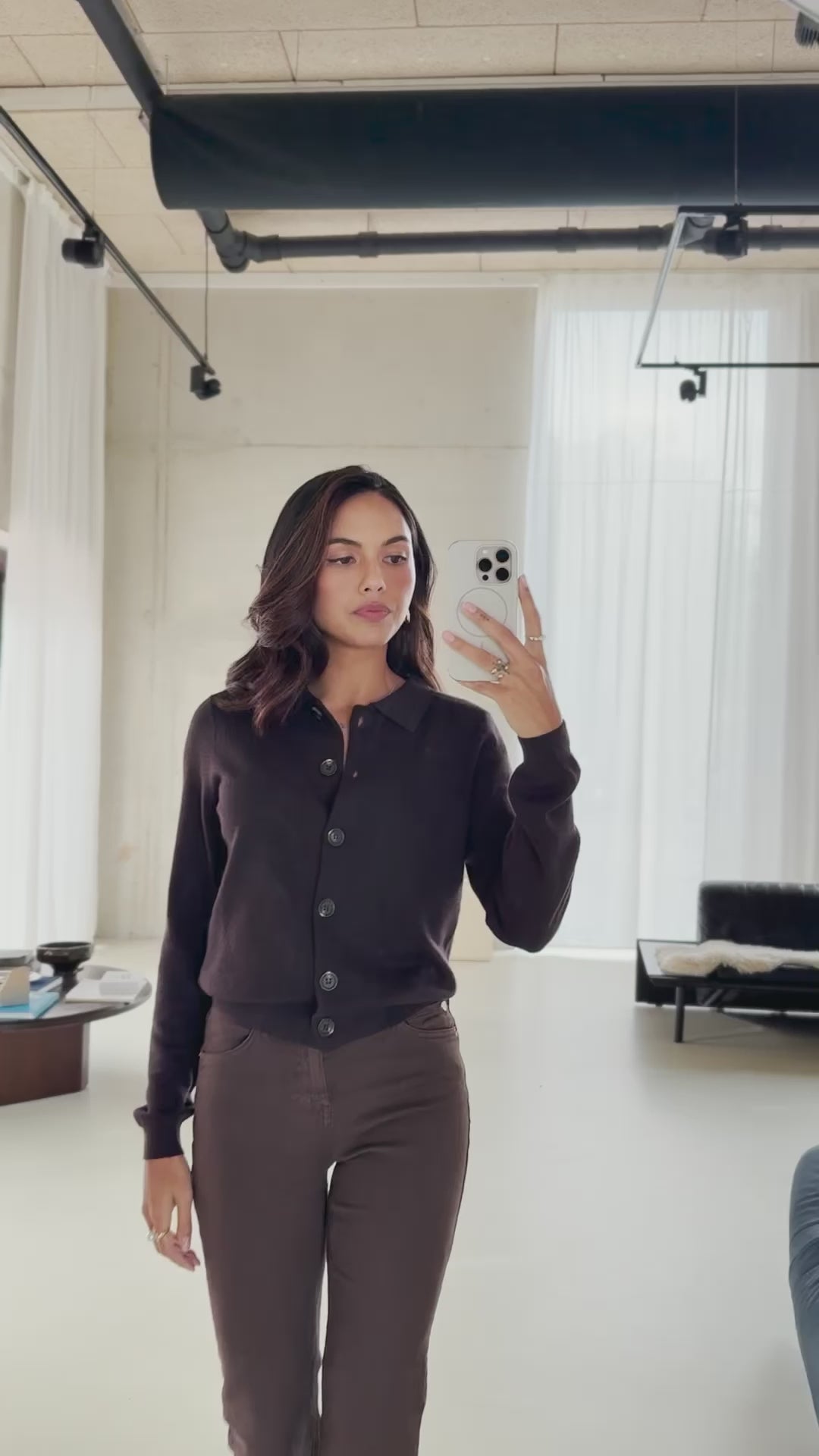 Vest polokraag LES VINGT Pure choco