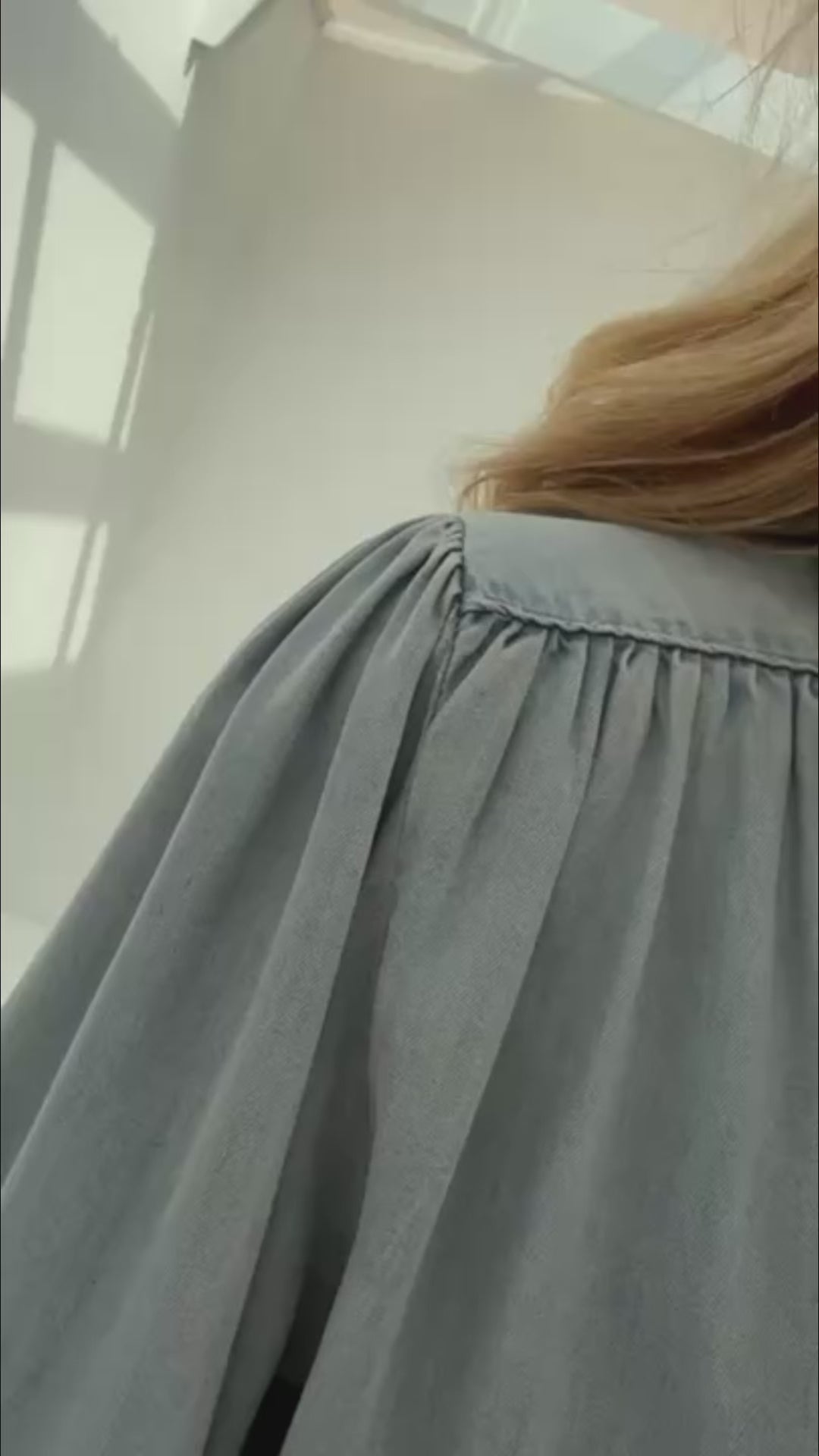 Tencel blouse dress LA LAVE Bleached