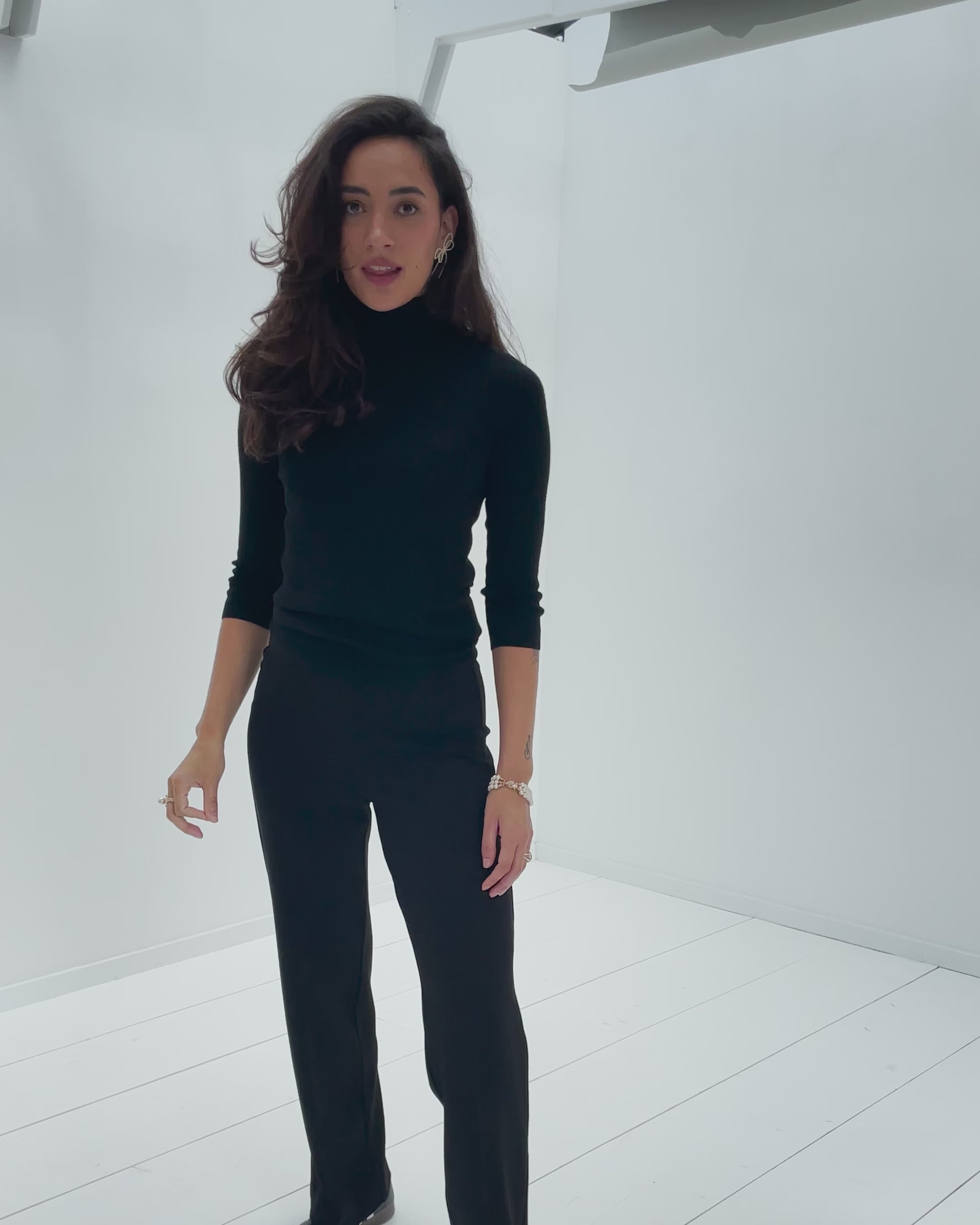 Rollkragenpullover LE FABIAN Schwarz