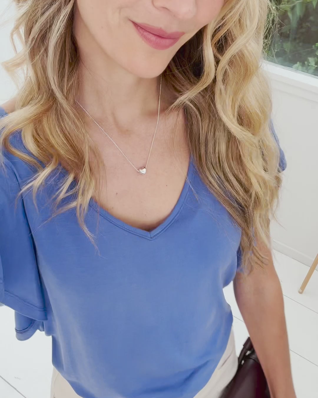 Two-way travel top LE CALIN Cobaltblue
