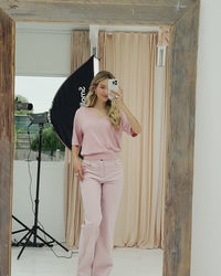 Top met zijde LE MARDY Rose