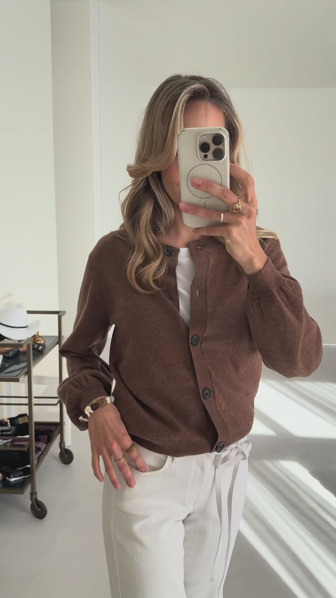 Cropped Jeans LE DEAN Weiß