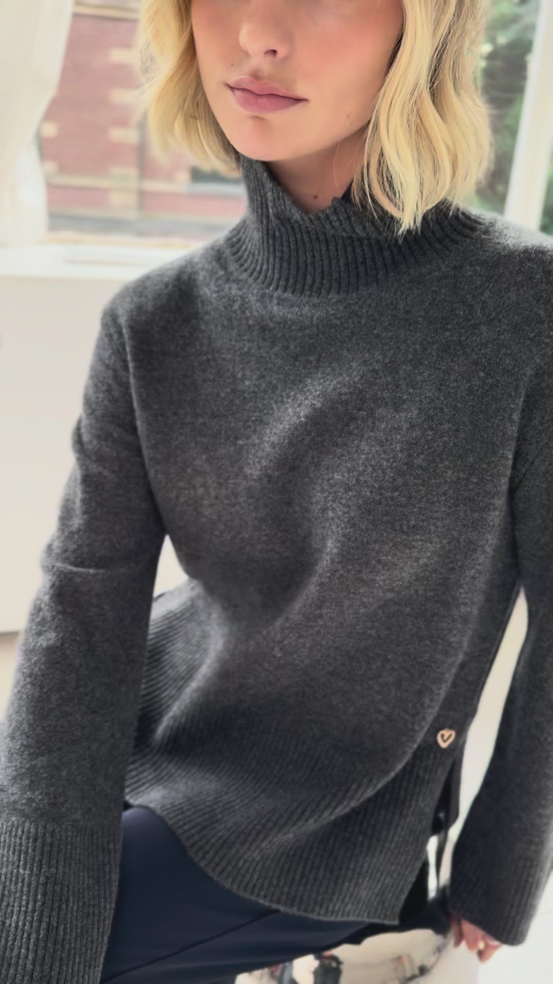 Turtleneck LA COZY Anthracite