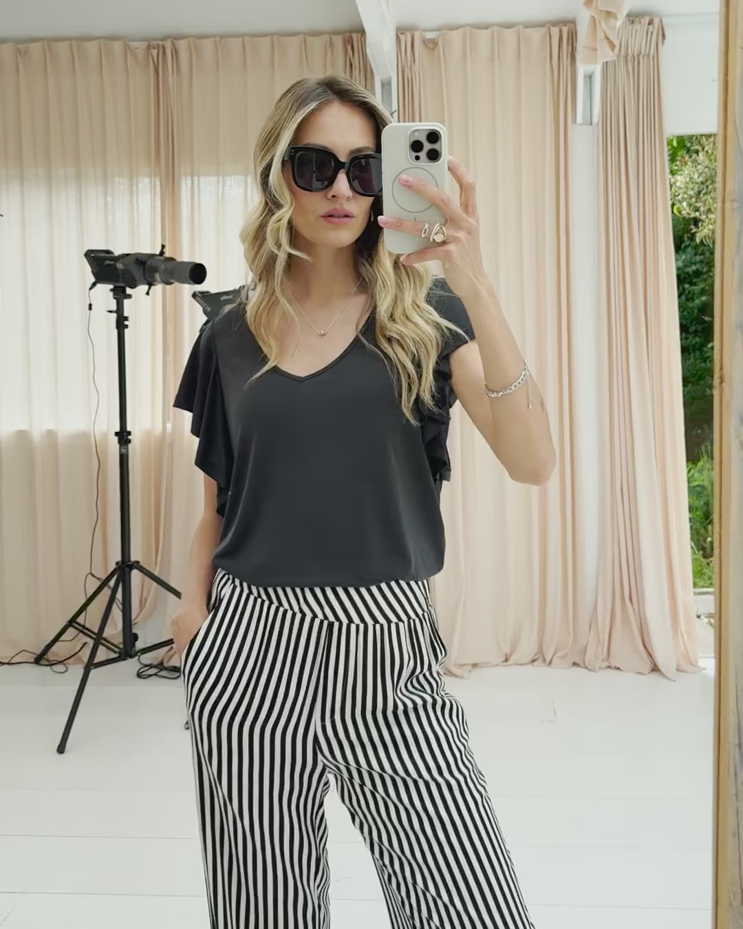 Two-way travel top LE CALIN Cobaltblue