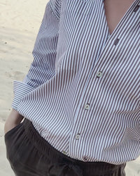 Blouse LA PASCALLE Brown striped