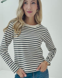 Breton striped shirt LA BRETONNE Ivory-denim
