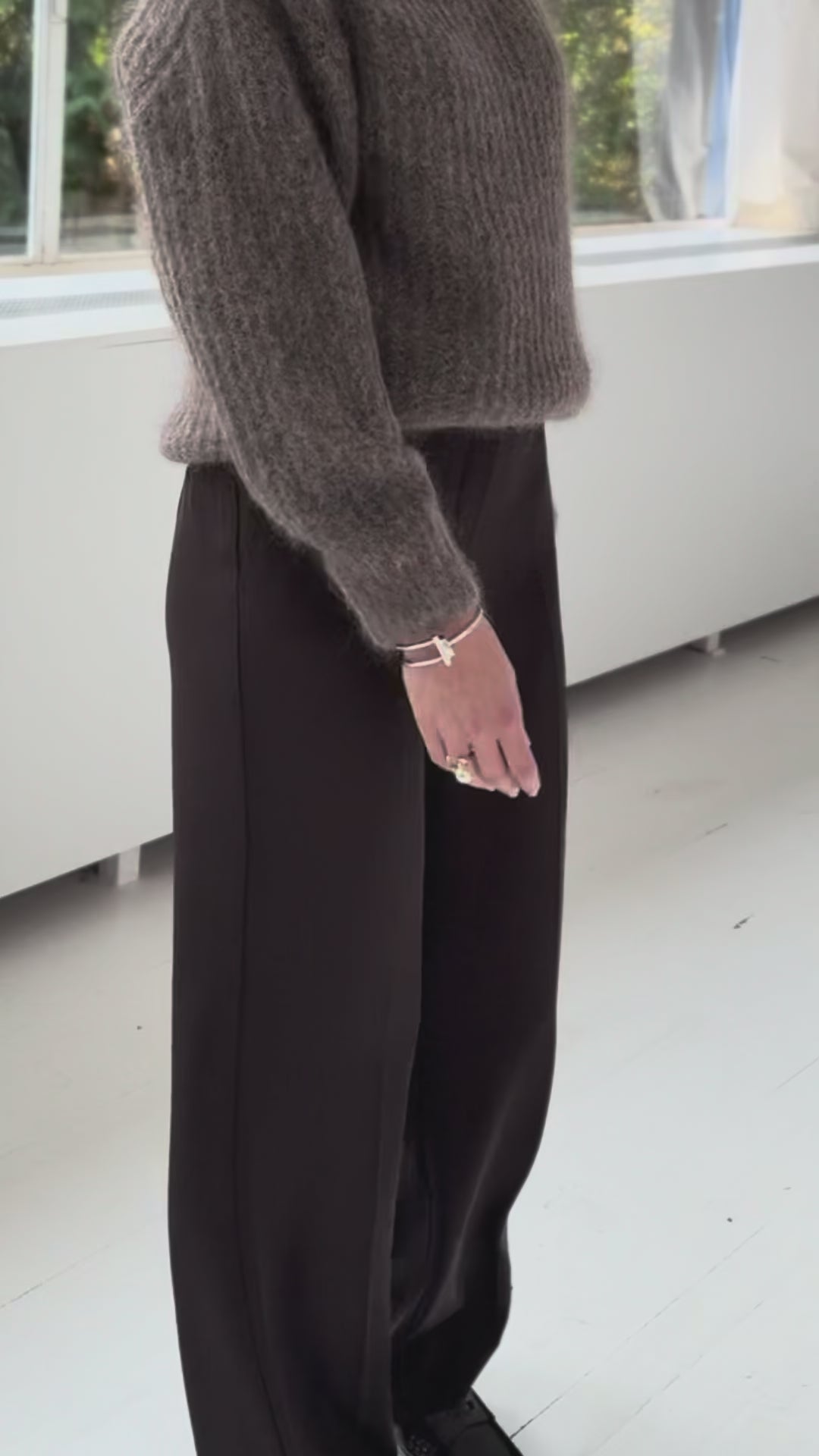 Supple pants LA JOELLE Pure choco