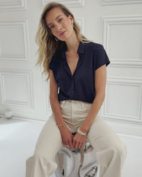 Travelblouse LA DELON Donkerblauw