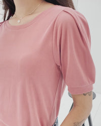 Rippen-T-Shirt LA PHILA Rose