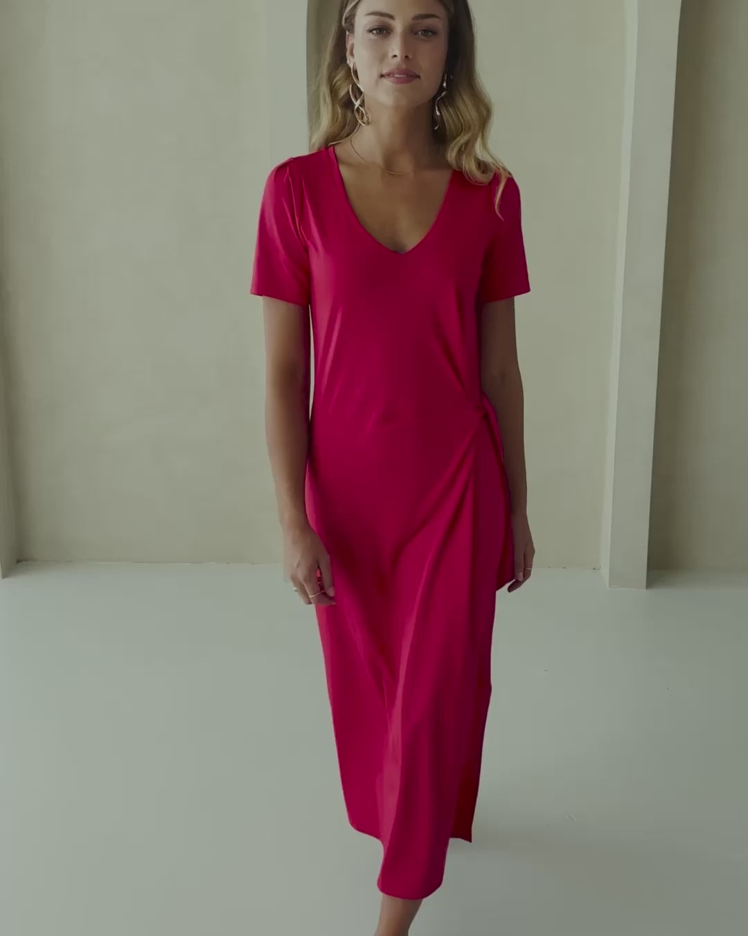 Lange jurk LA FILICIA Rood