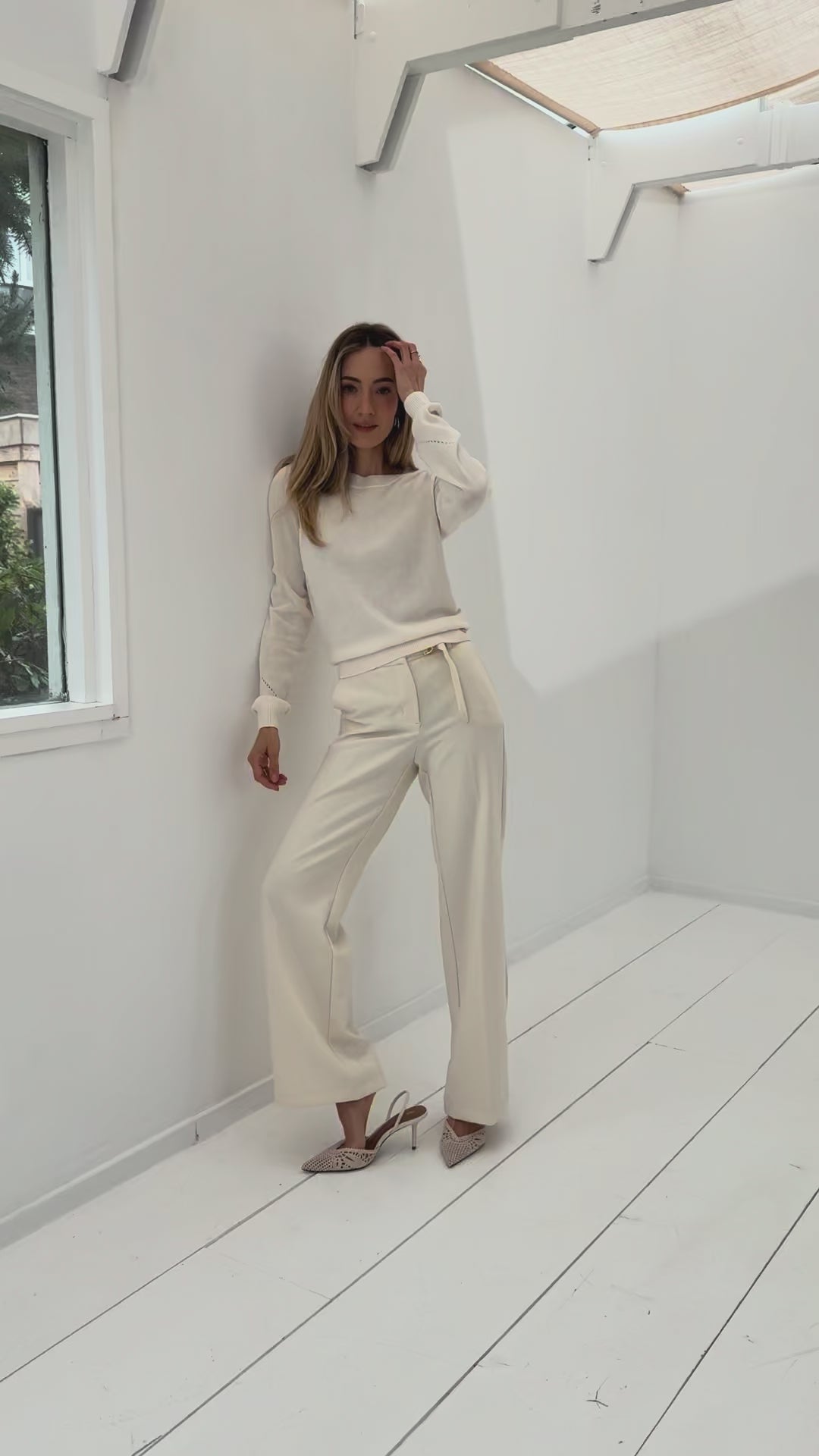 LA WENDE trousers Cream