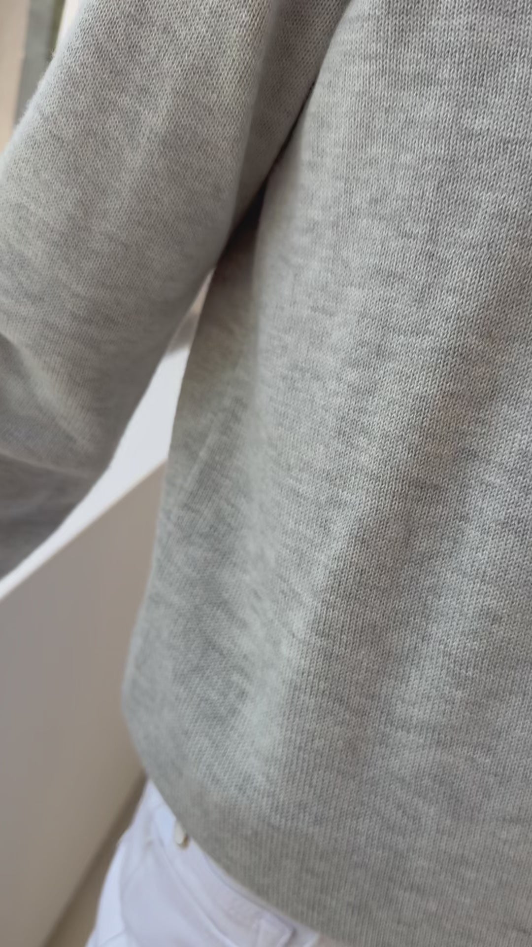 Trui-blouse LA COLLEGE Lichtgrijs