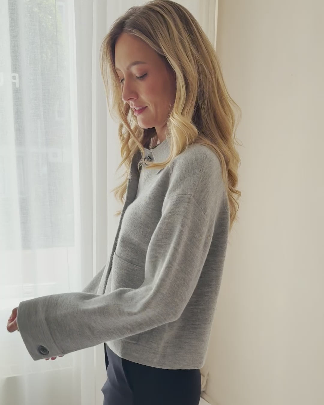 Wollen jasje LA FAYE Grijs