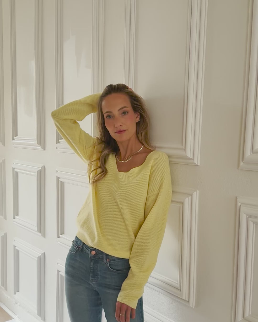 Merino trui LE PAPILLON Mimosa