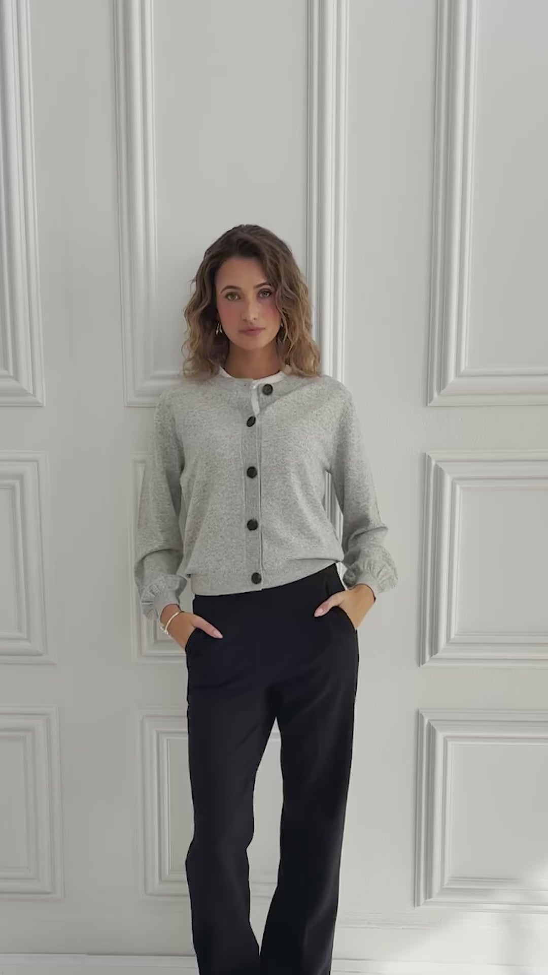Cardigan LA LEA Light gray