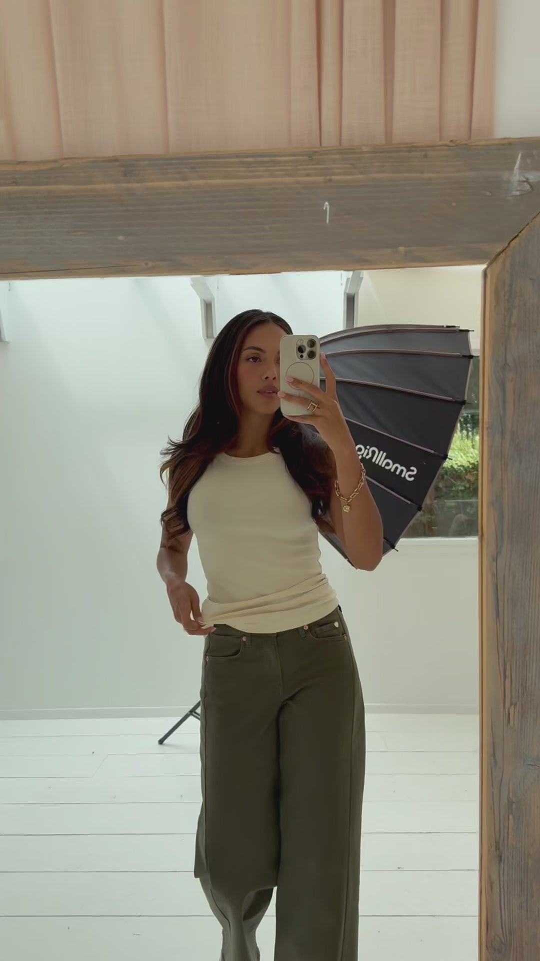Wide-leg jeans LE SPICE Army