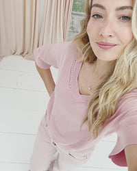 Top met zijde LE MARDY Rose