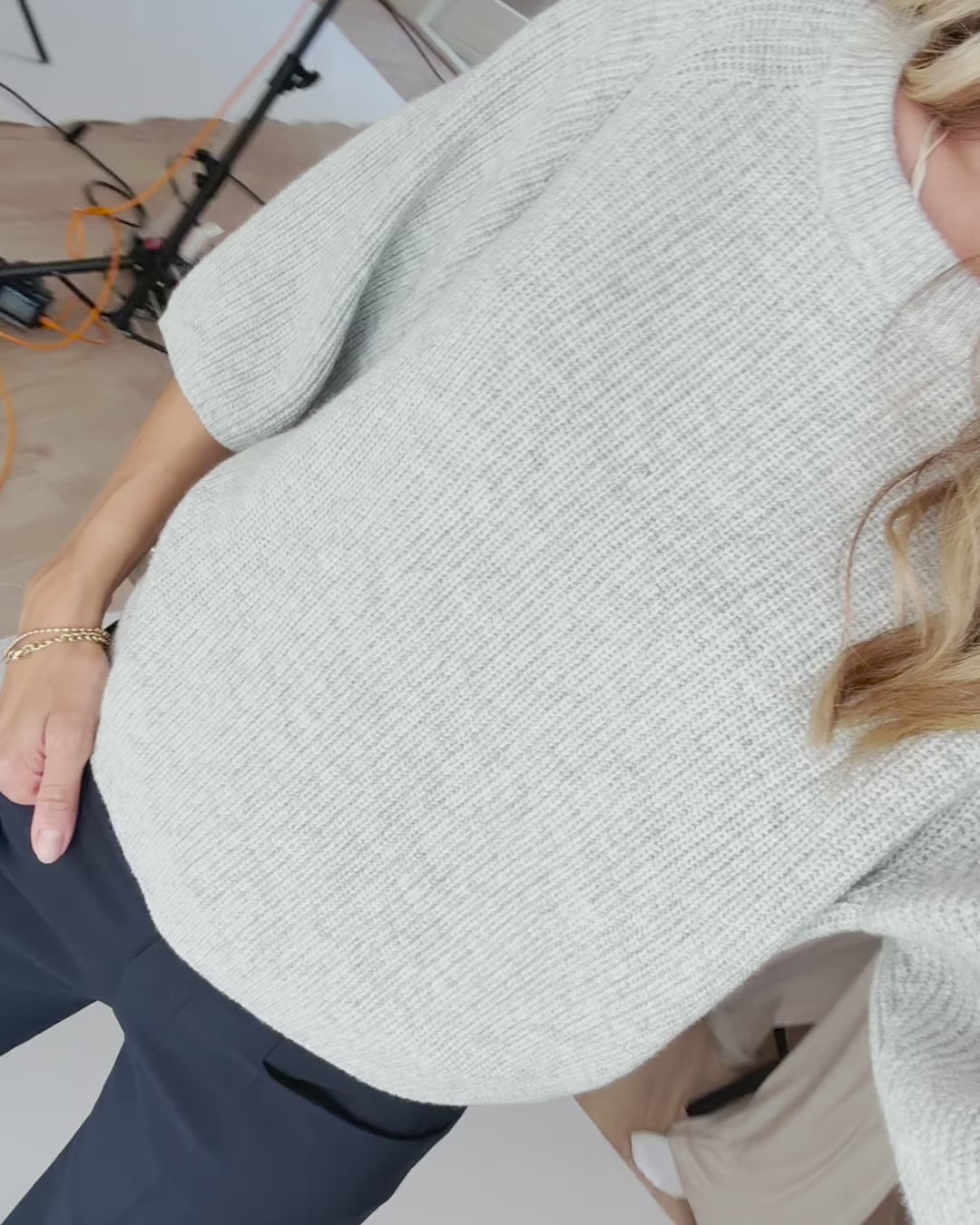 Jumper LA FRAMBOISE Silver grey