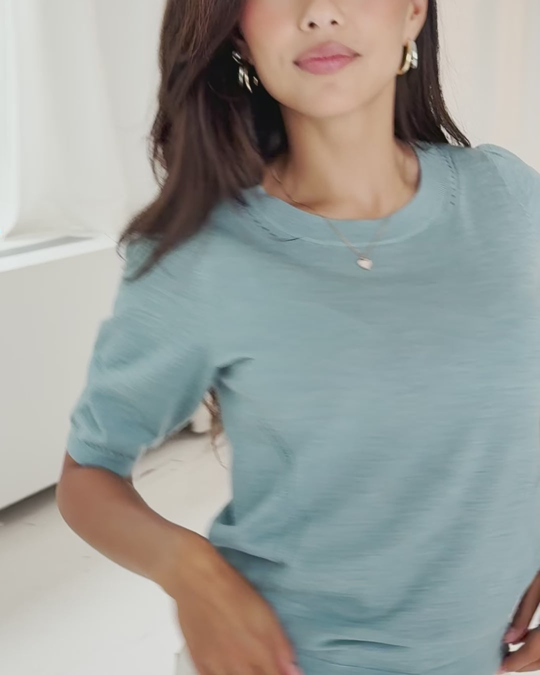 Trui LA STEF Mistblauw