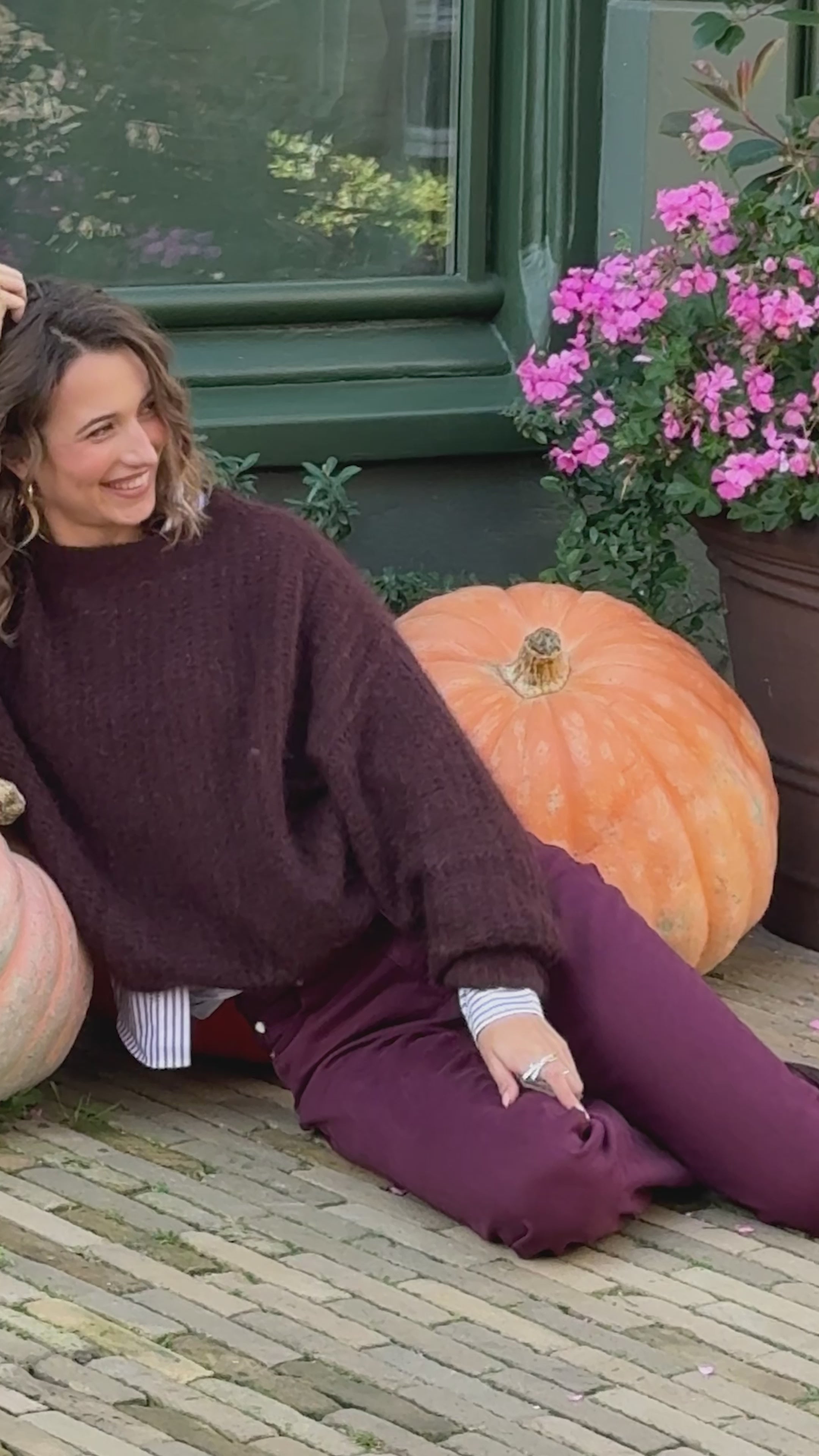 Mohair-Pullover LA DOUCE Kastanie