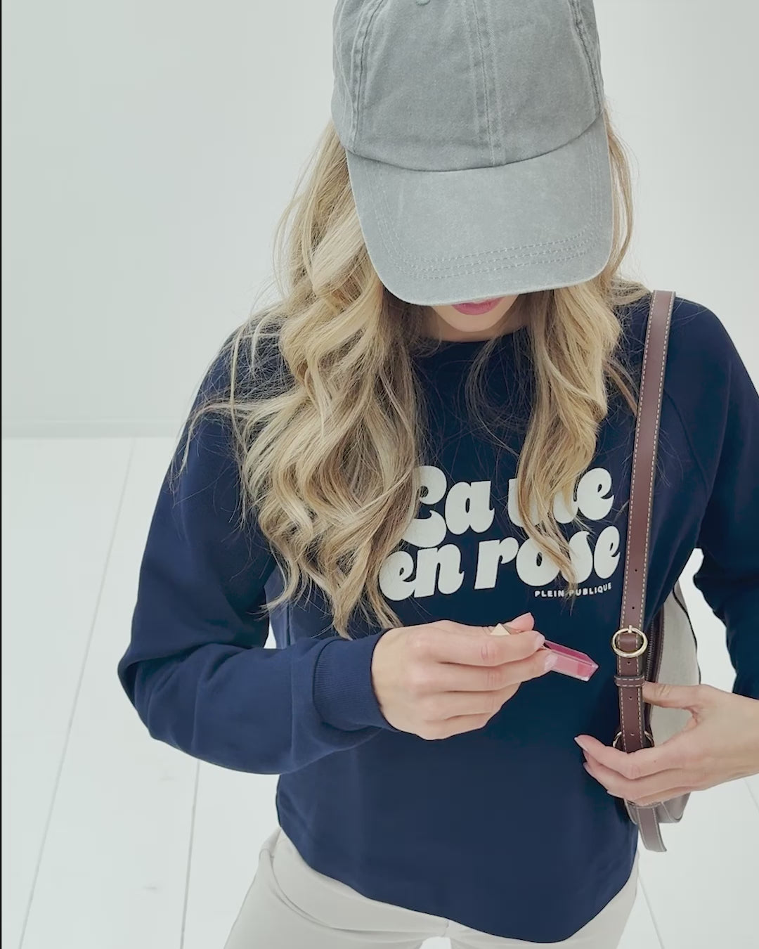 LA SWEAT Dark blue - La vie en rose