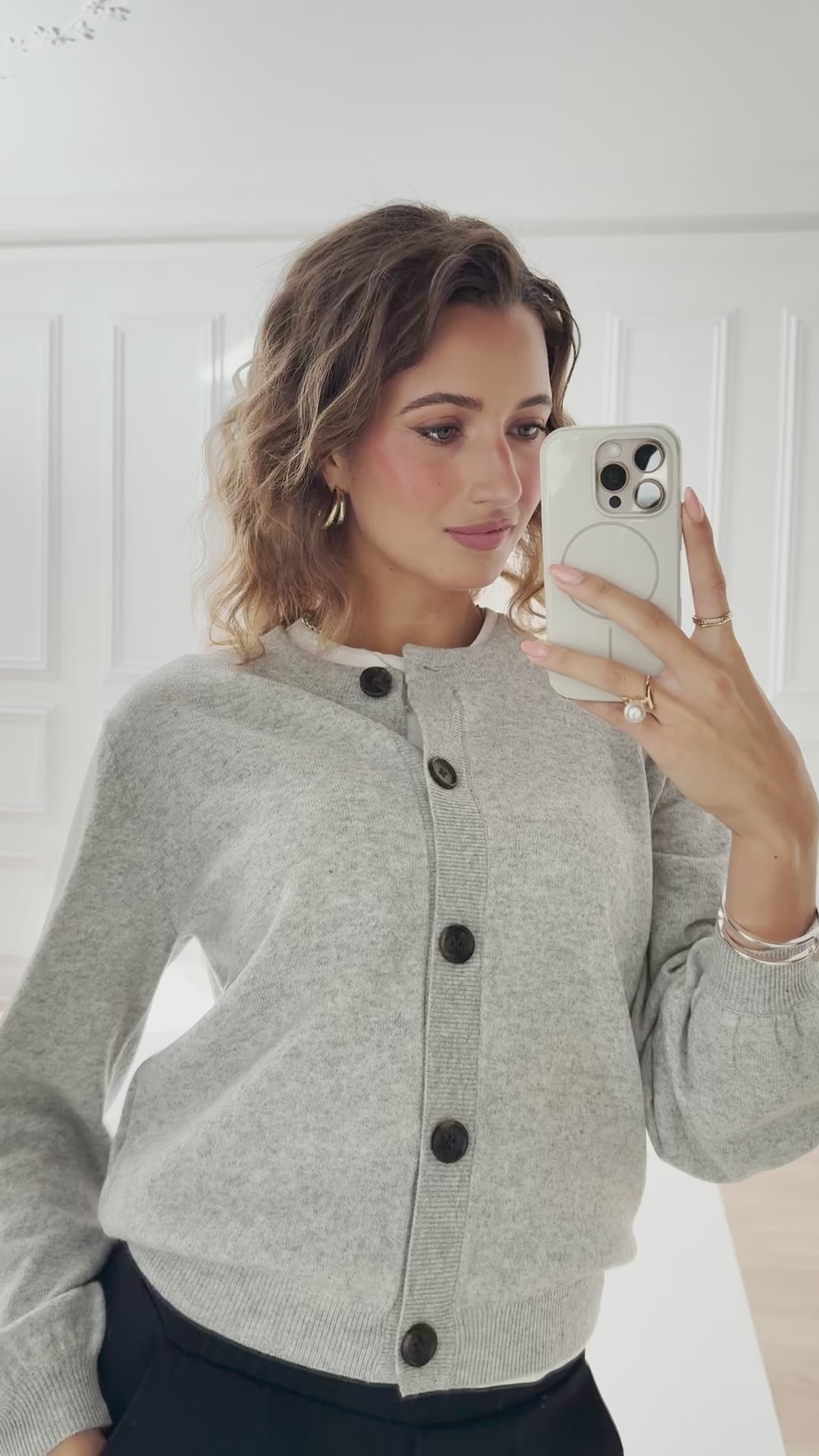 Cardigan LA LEA Light gray