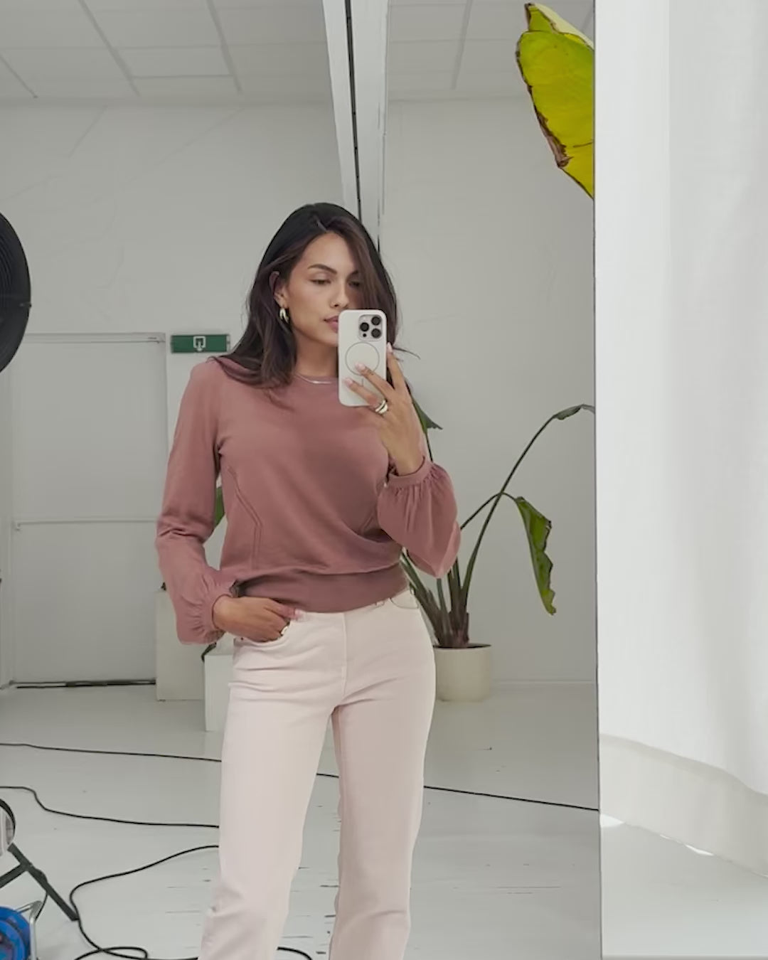 Merinopullover LA COEUR Staubiges Rosa