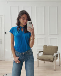 Blousetop LA VILOU Blauw