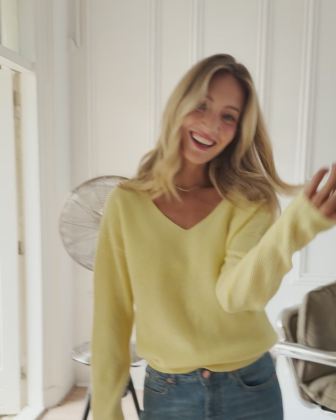 Merino trui LE PAPILLON Mimosa