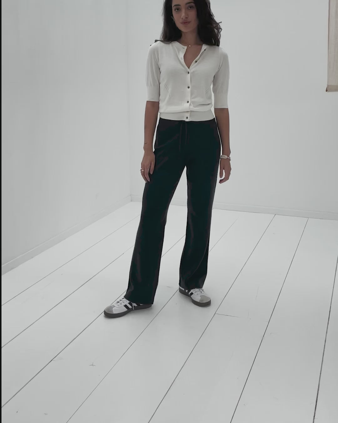 Knitted pants LE LOURDES Anthracite