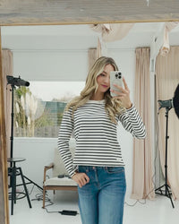 Breton striped shirt LA BRETONNE Ivory-denim