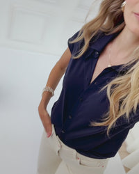 Travelblouse LA DELON Donkerblauw