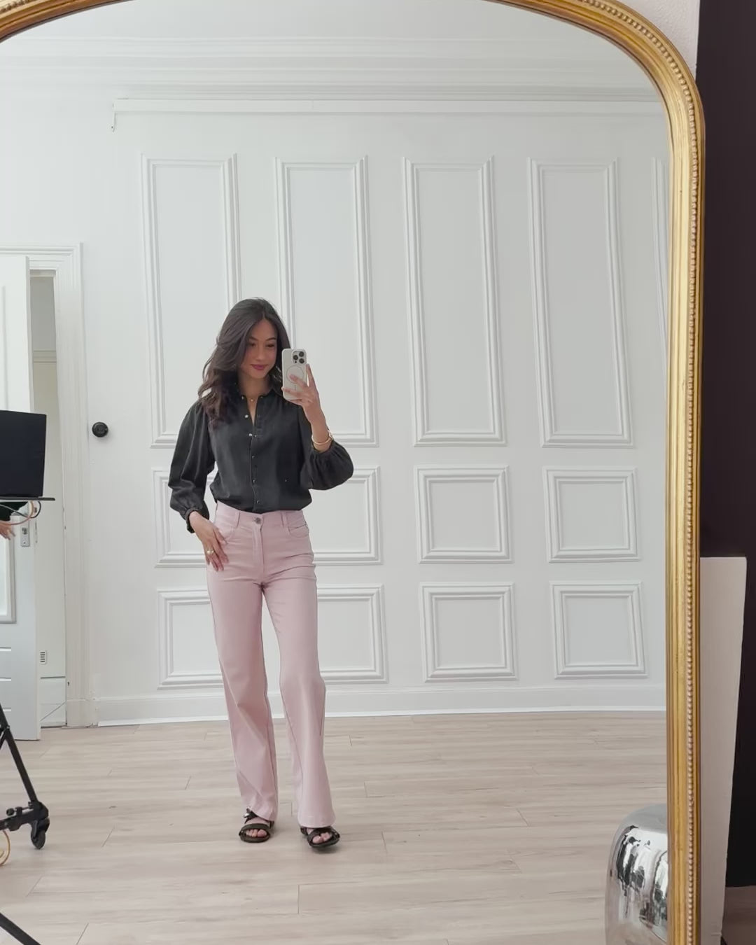 Tencel jeansblouse LA RIVA Charcoal