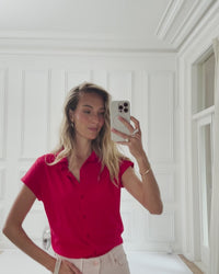 Travelblouse LA DELON Rood