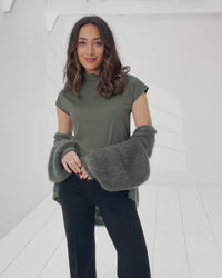 Reise-Rollkragenpullover LA ROMY Army
