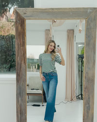 Striped shirt LA CECIL Ivory-Green