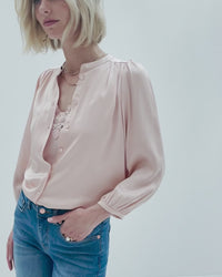 Satin blouse LA RAVA Blossom