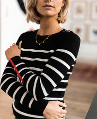 Sweater L'ELISA Black - Ivory