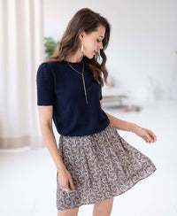 Sweater LA FEMME Dark blue